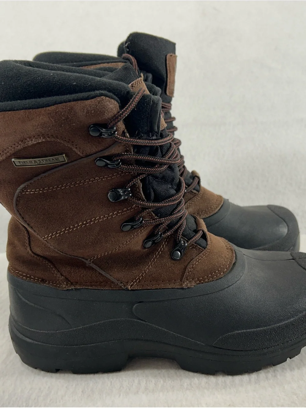 Field & Stream Brown and Black Waterproof Lace-Up Men's Boots
